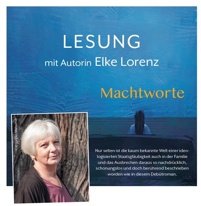 Buchlesung präsentiert vom Kulturförderverein Hochkirch e.V. zum Buch Machtworte von Elke Lorenz